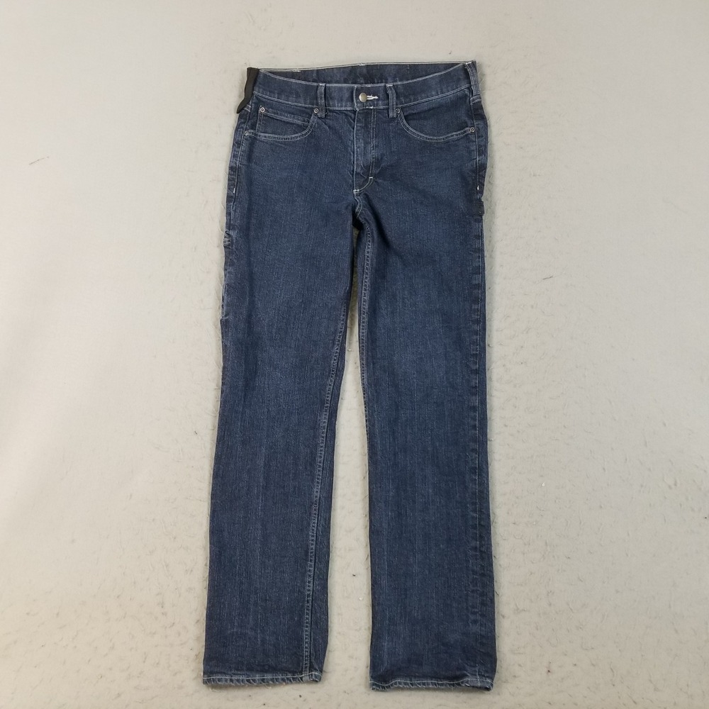 40 Grit Jeans Mens 34x34 Dark Wash Slim Fit Carpenter Utility Workwear Denim